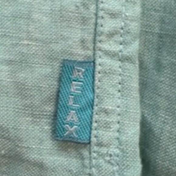 Tommy Bahama Light Teal 100% Linen Button-Up Shirt – Size Medium - Picture 6 of 10